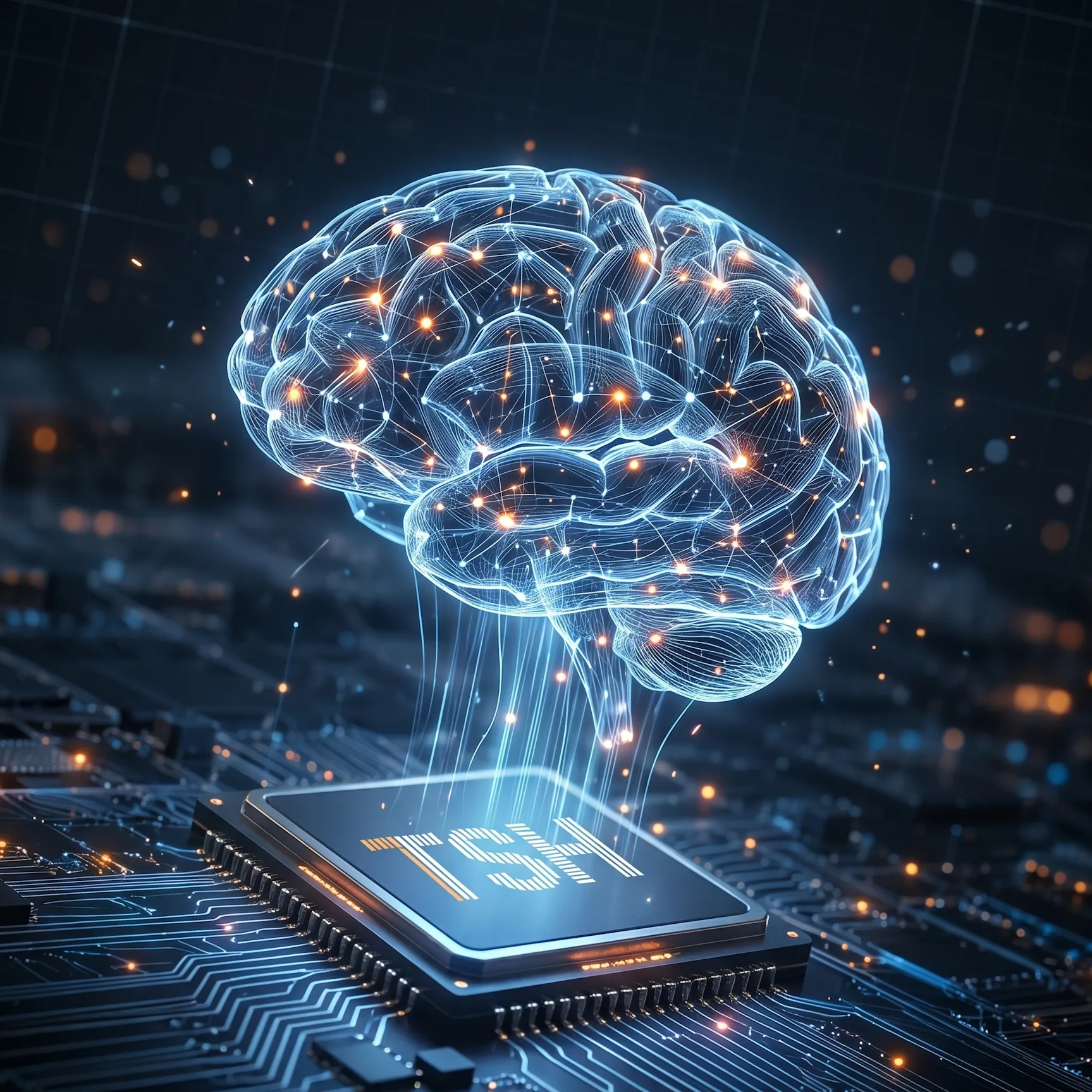 AI agent neural network visualization — on-premise deployment